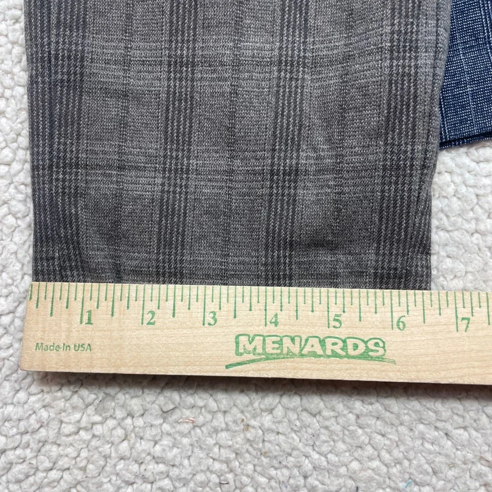 Banana Republic Pants Lot of 2 Mens 35x32 Plaid Slim-Tapered Ankle Stretch